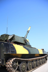 Fototapeta premium unit self-propelled guns in position