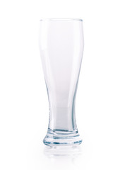 glass of beer empty