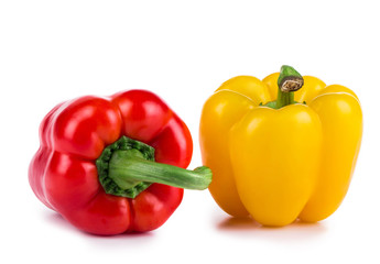 yellow and red peppers
