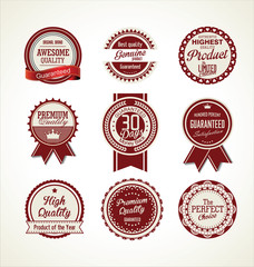 Vintage sale labels collection design elements, Premium quality