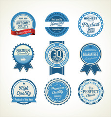 Vintage sale labels collection design elements, Premium quality