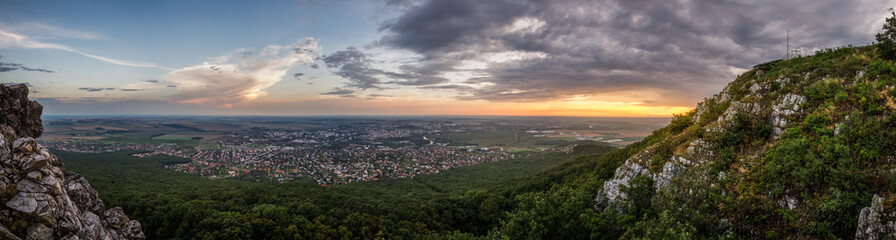 Fototapeta na wymiar City of Nitra from Above