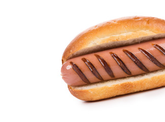 Tasty hot dog.