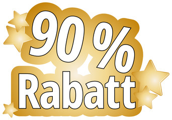 90 % Rabatt