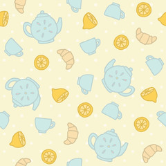 Breakfast tea pattern.