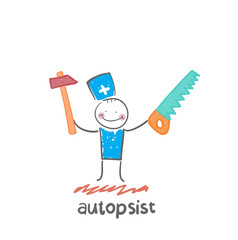 autopsist with a saw and mrlotkom