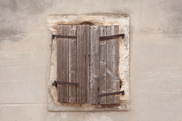 rustic wooden window