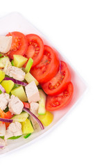 Warm meat salad