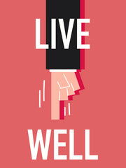 Word LIVE WELL
