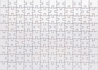 White Jigsaw Top view