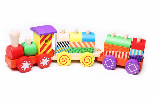 wooden toy train for children