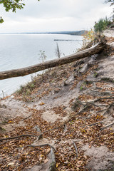 Fototapeta premium Autumn in GdyniaKepa Redlowska cliff-like coastline in Gdynia, P