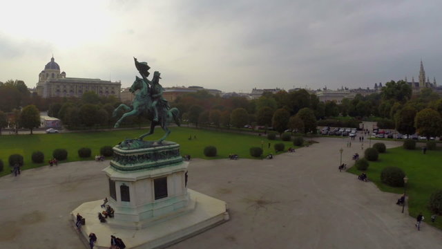 Heldenplatz of Hofburg Palace in Vienna, president of Austria