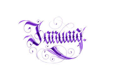 January. Name of the month