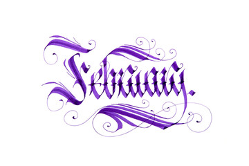 February. Name of the month.