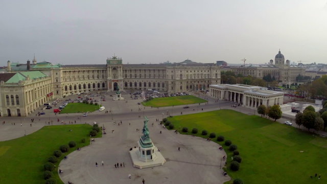 OSCE headquarters Vienna, president of Austria residence aerial