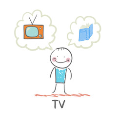 one thinks of the TV and book