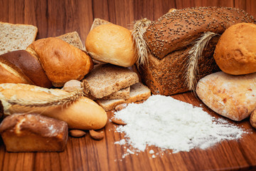 different sorts of bread
