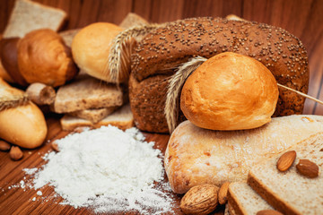 different sorts of bread