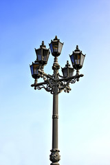 Fototapeta na wymiar Ancient lantern in St. Petersburg