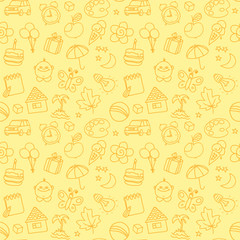 Children seamless texture