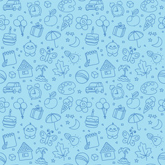 Children seamless texture