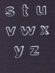 Chalk letters