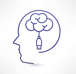 Connecting to the cloud service icon