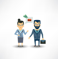 bank employee to talk to customers