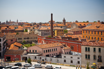 Venice cityscape from above