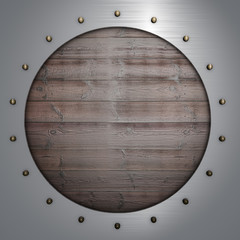 wood and metal background