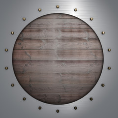 Fototapeta premium wood and metal background