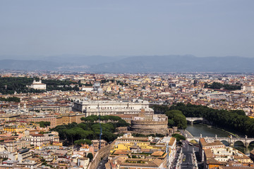 Fototapeta premium Rome aerial view