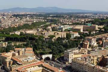 Fototapeta na wymiar Rome aerial view