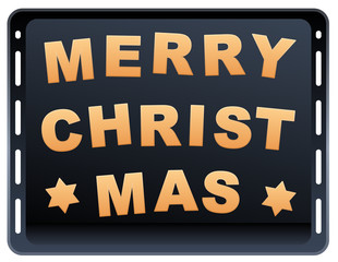 Cookies Merry Christmas Baking Plate