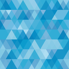 An abstract blue triangular pattern background