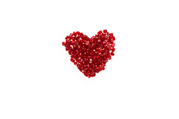 Obraz na płótnie Canvas Pomegranate heart