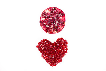 Pomegranate seeds promote a happy, healthy heart