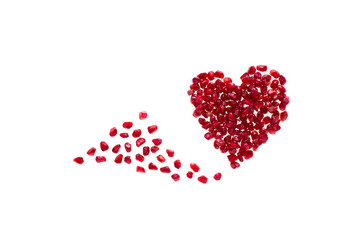 Pomegranate seeds promote a happy, healthy heart