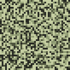 Abstract Green Pixel Art Vector Background