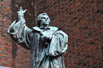 Obraz premium Lutherdenkmal, Martin Luther, Reformation, Marktkirche, Hannover