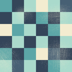 A pixel art vector background with a grunge texture overlay