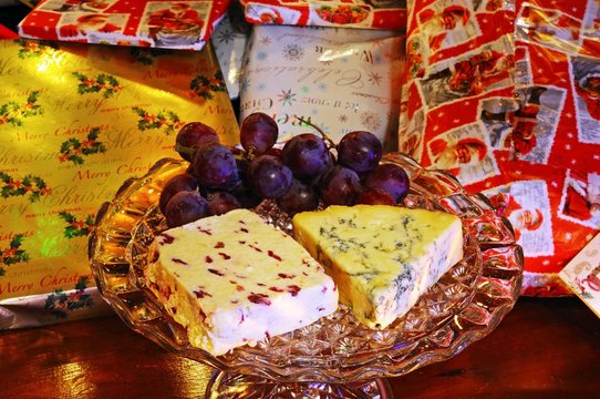 English cheese and Christmas presents © Arena Photo UK