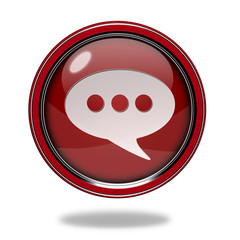 forum circular icon on white background