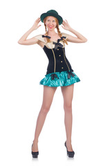 Woman in fashion clothing concept