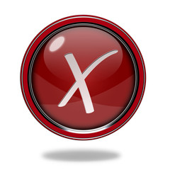 Obraz premium check circular icon on white background