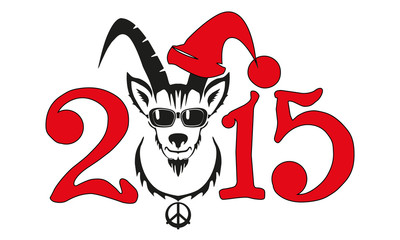 Chinese symbol vector goat 2015 year illustration image design