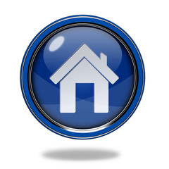 home circular icon on white background