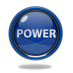 power circular icon on white background