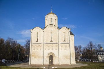 Fototapeta na wymiar St. Demetrius' Cathedral in Vladimir